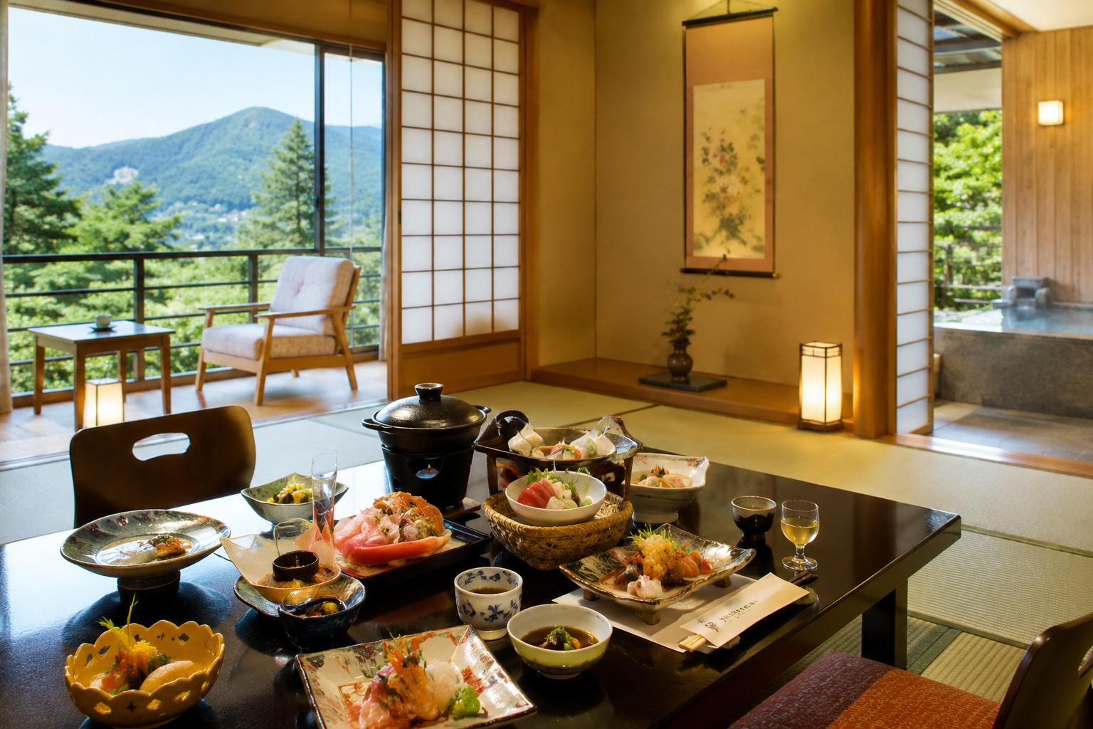箱根で部屋食できる子連れ宿のイメージ