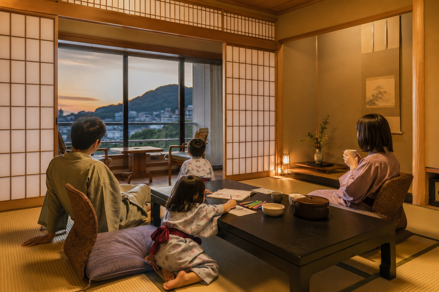 伊豆・伊東で部屋食できる子連れ宿の和室イメージ
