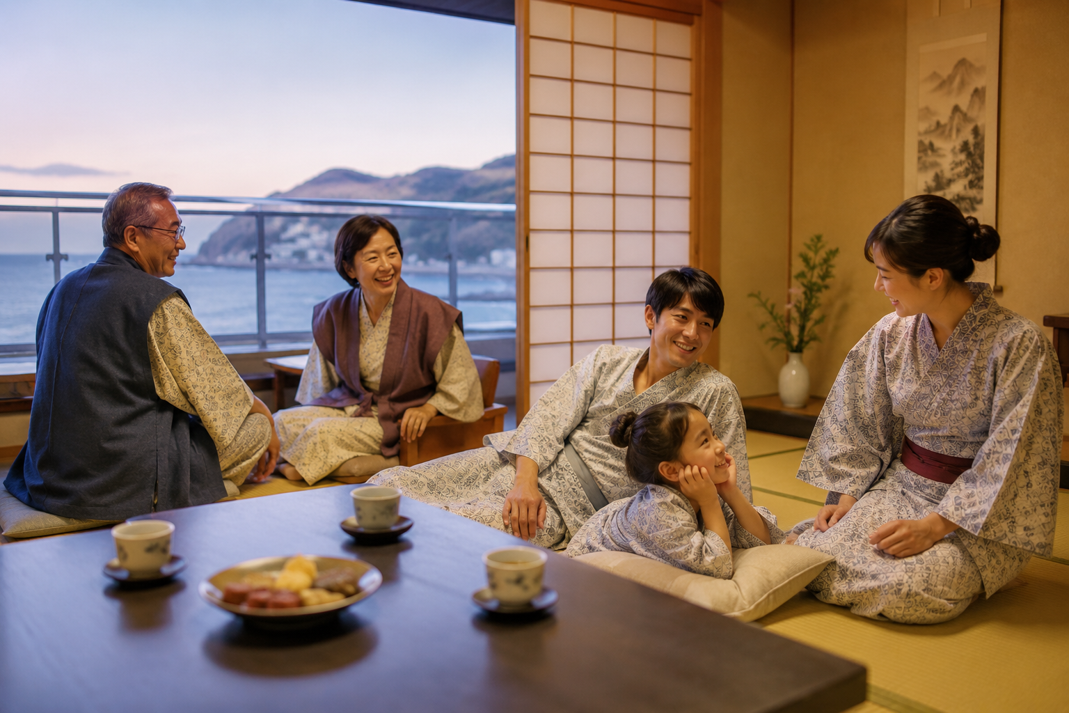 伊豆・伊東で三世代旅行におすすめの宿の和室イメージ