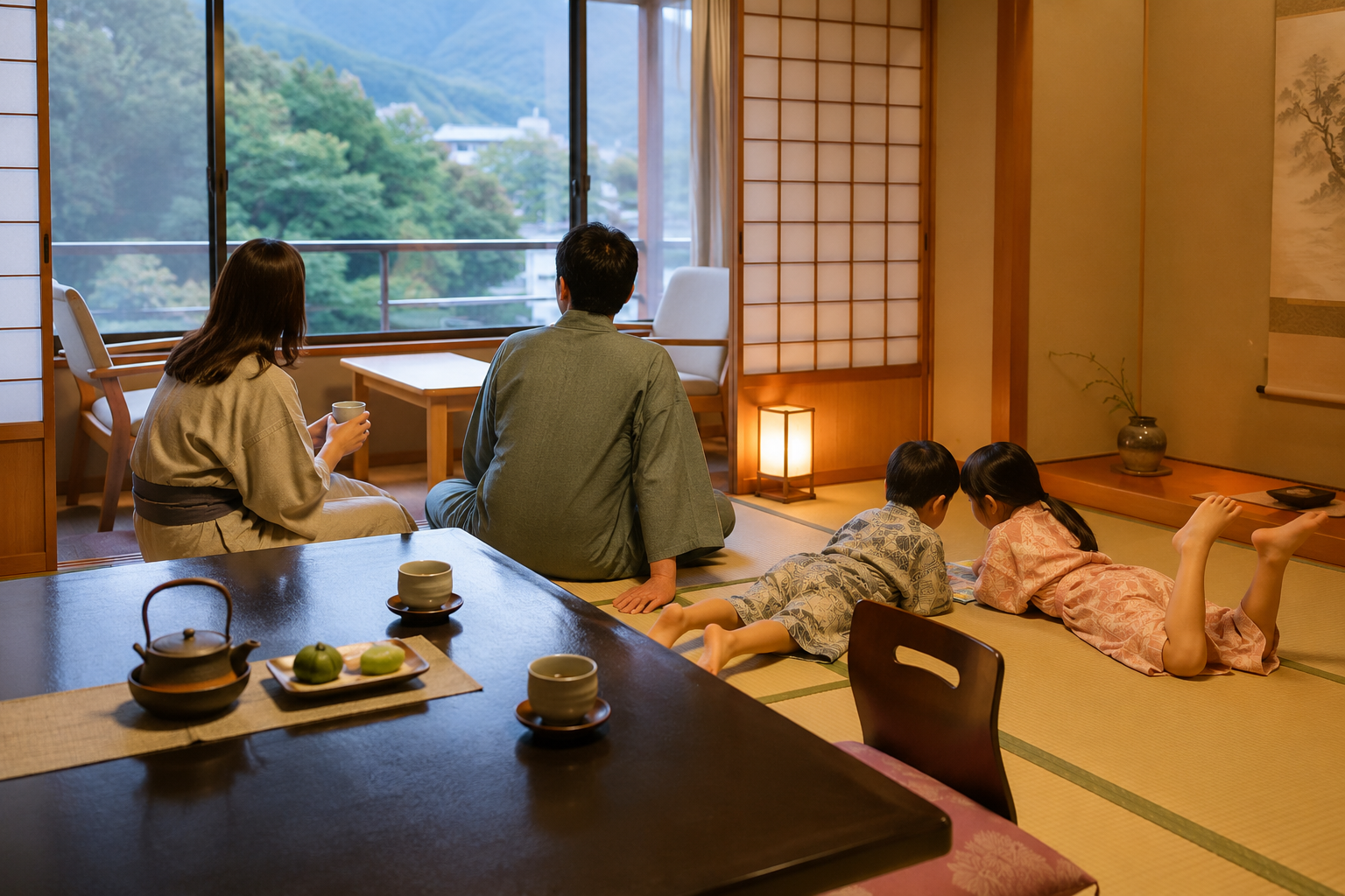 湯河原で部屋食できる子連れ宿の和室イメージ