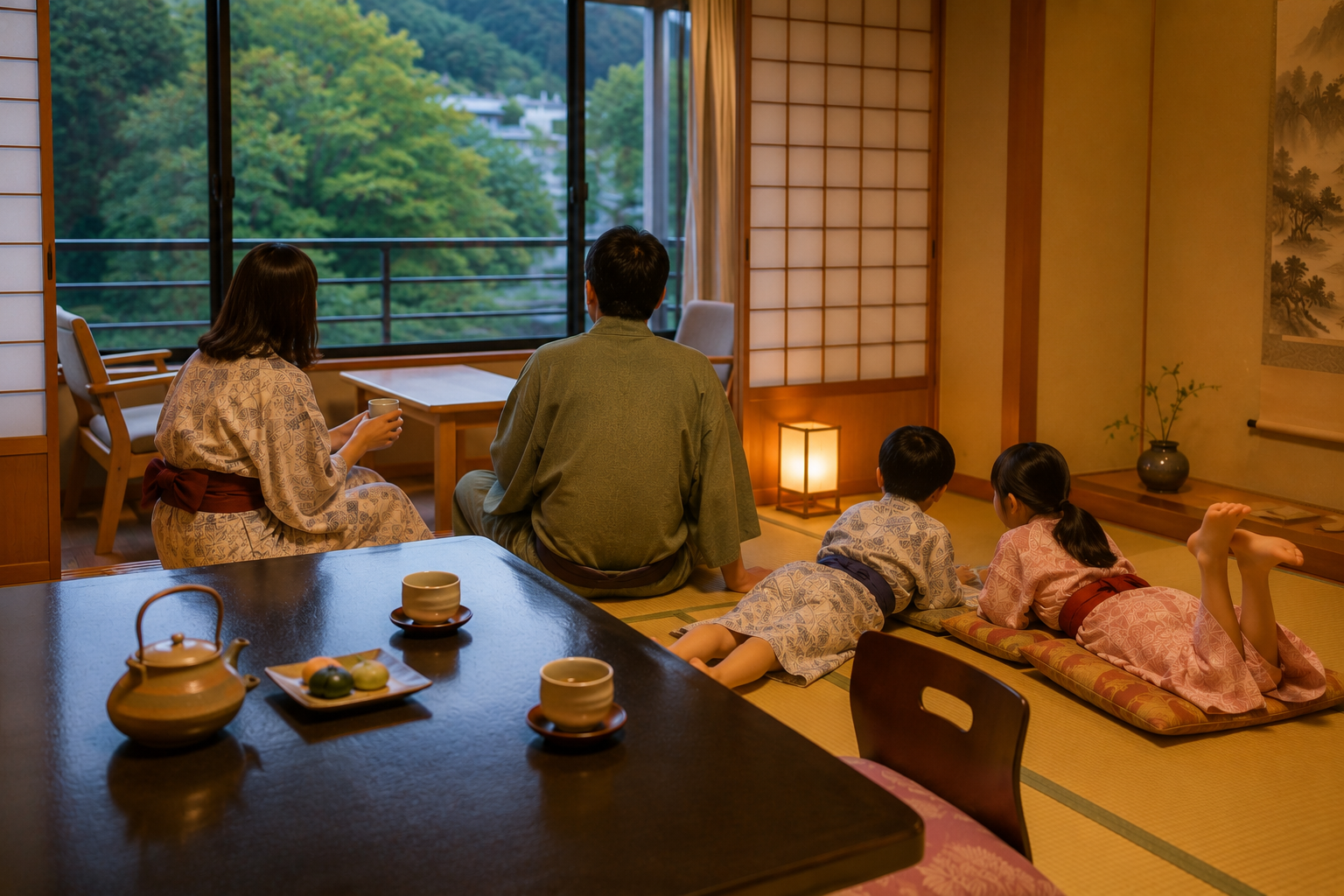 湯河原で車なしでも行きやすい子連れ宿のイメージ